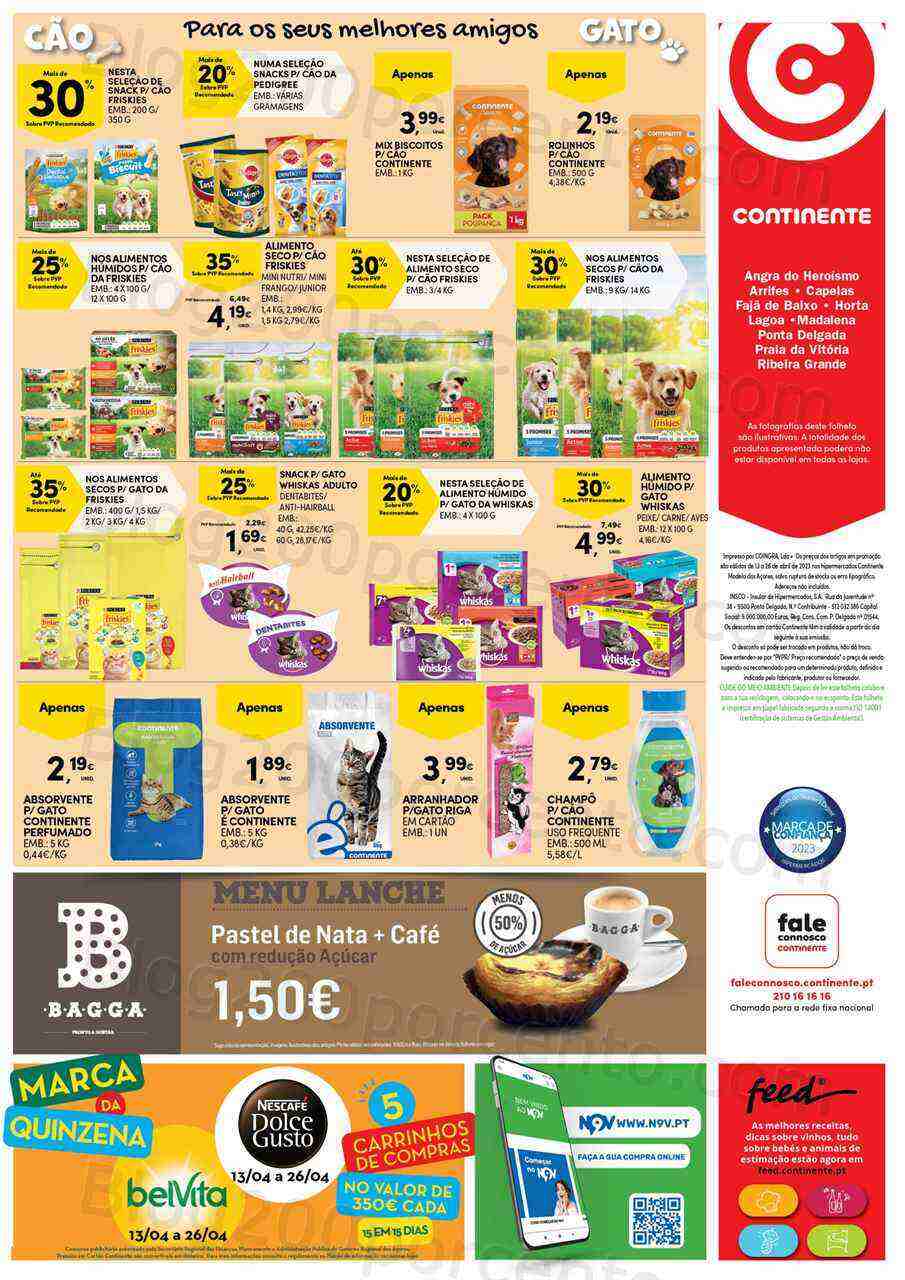 Antevisão Folheto CONTINENTE Açores Promoções de 13 a 26 abril