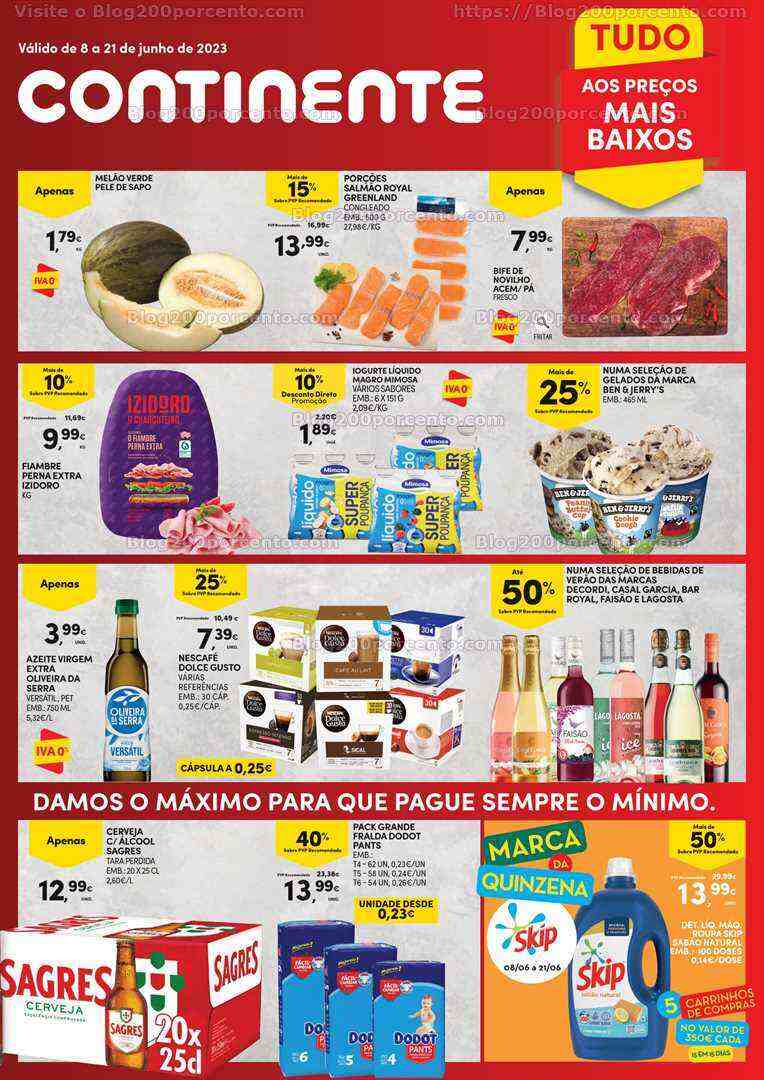 Antevisão Folheto CONTINENTE Açores Promoções de 8 a 21 junho