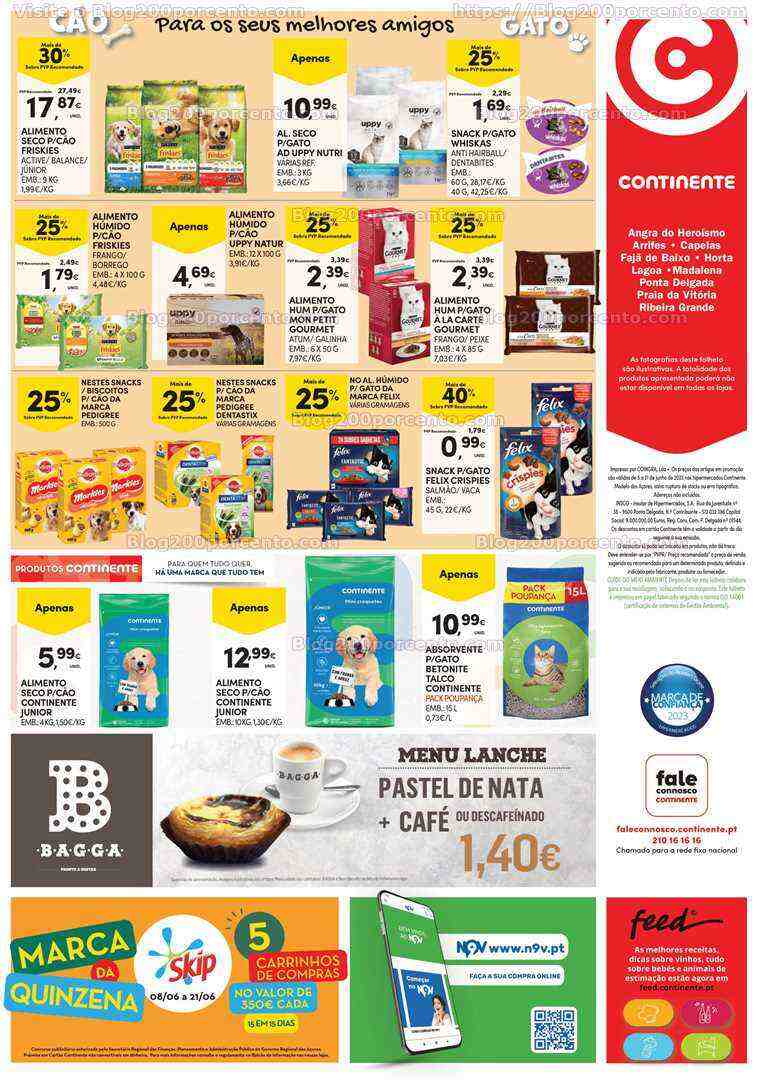 Antevisão Folheto CONTINENTE Açores Promoções de 8 a 21 junho