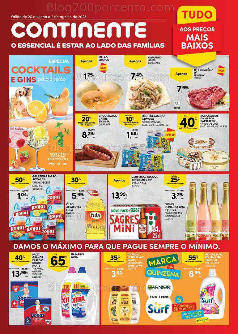 Antevisão Folheto CONTINENTE Açores Promoções de 20 julho a 2 agosto