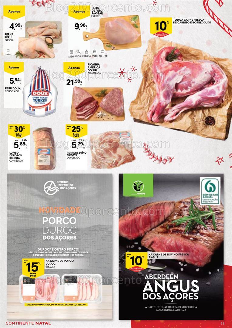 Antevisão Folheto CONTINENTE Natal Açores Promoções de 5 a 24 dezembro