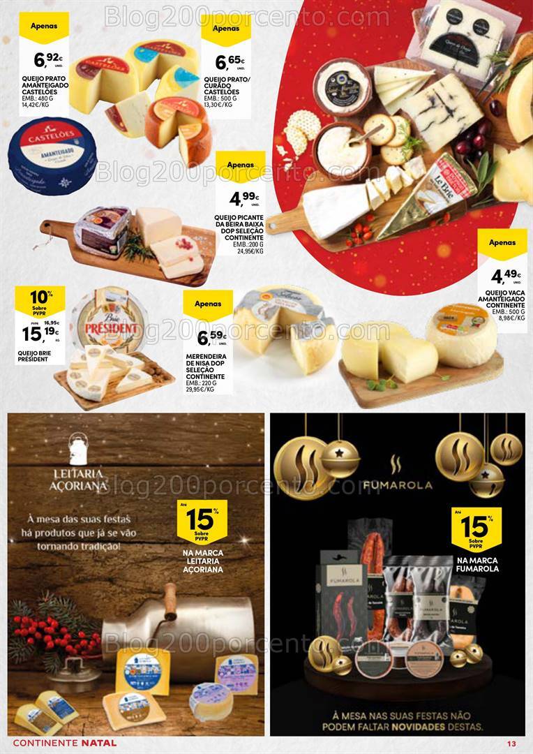 Antevisão Folheto CONTINENTE Natal Açores Promoções de 5 a 24 dezembro