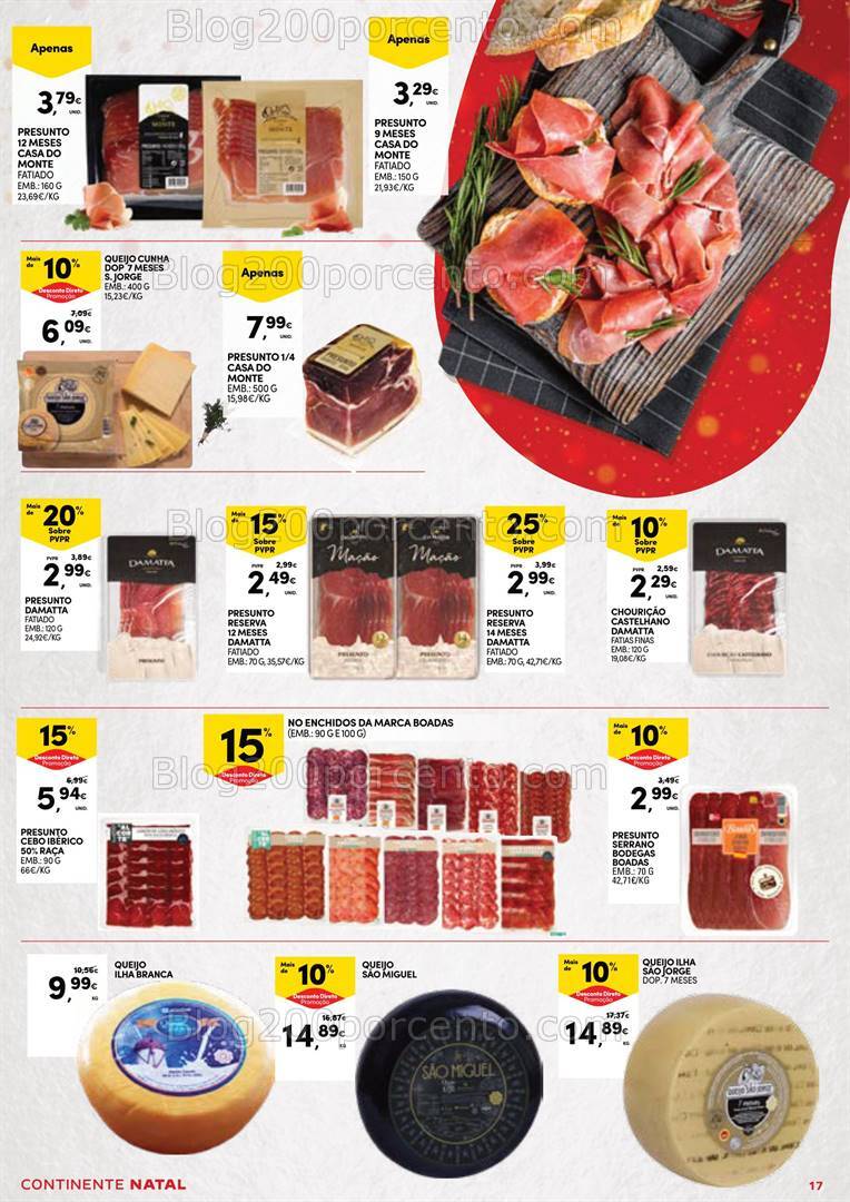 Antevisão Folheto CONTINENTE Natal Açores Promoções de 5 a 24 dezembro