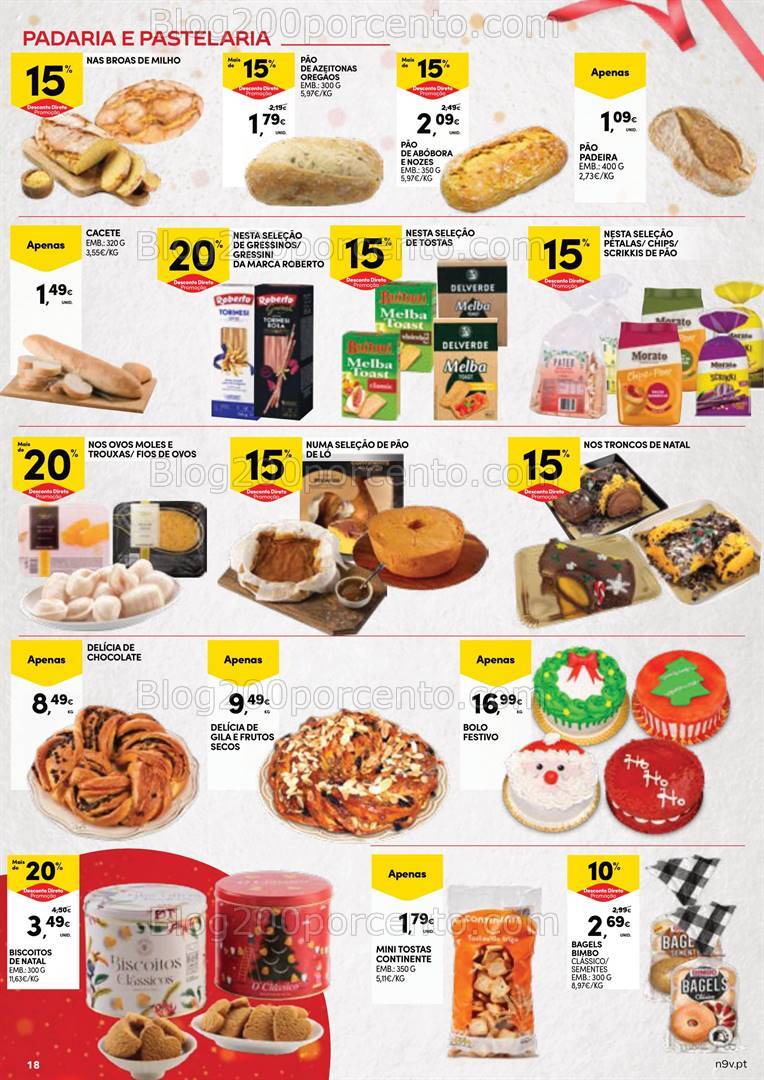 Antevisão Folheto CONTINENTE Natal Açores Promoções de 5 a 24 dezembro