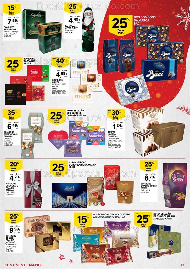 Antevisão Folheto CONTINENTE Natal Açores Promoções de 5 a 24 dezembro
