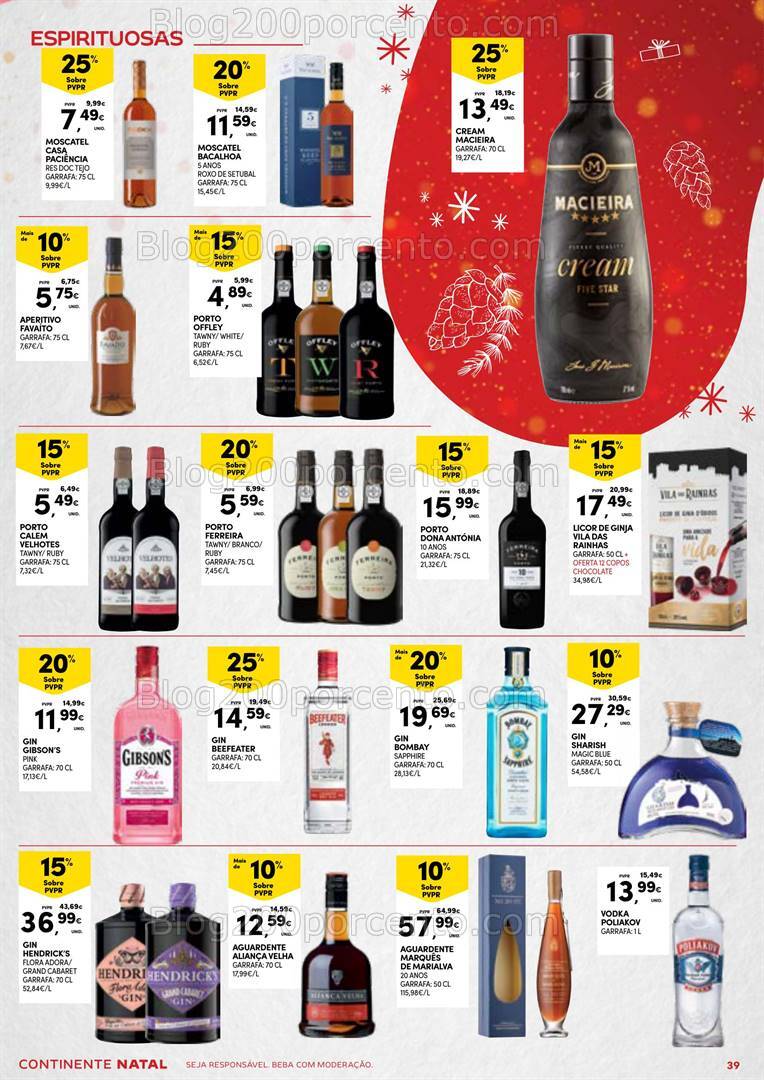 Antevisão Folheto CONTINENTE Natal Açores Promoções de 5 a 24 dezembro