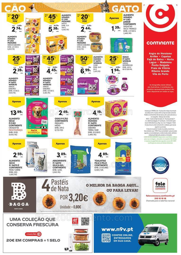 Antevisão Folheto CONTINENTE Açores Promoções 18 a 31 janeiro