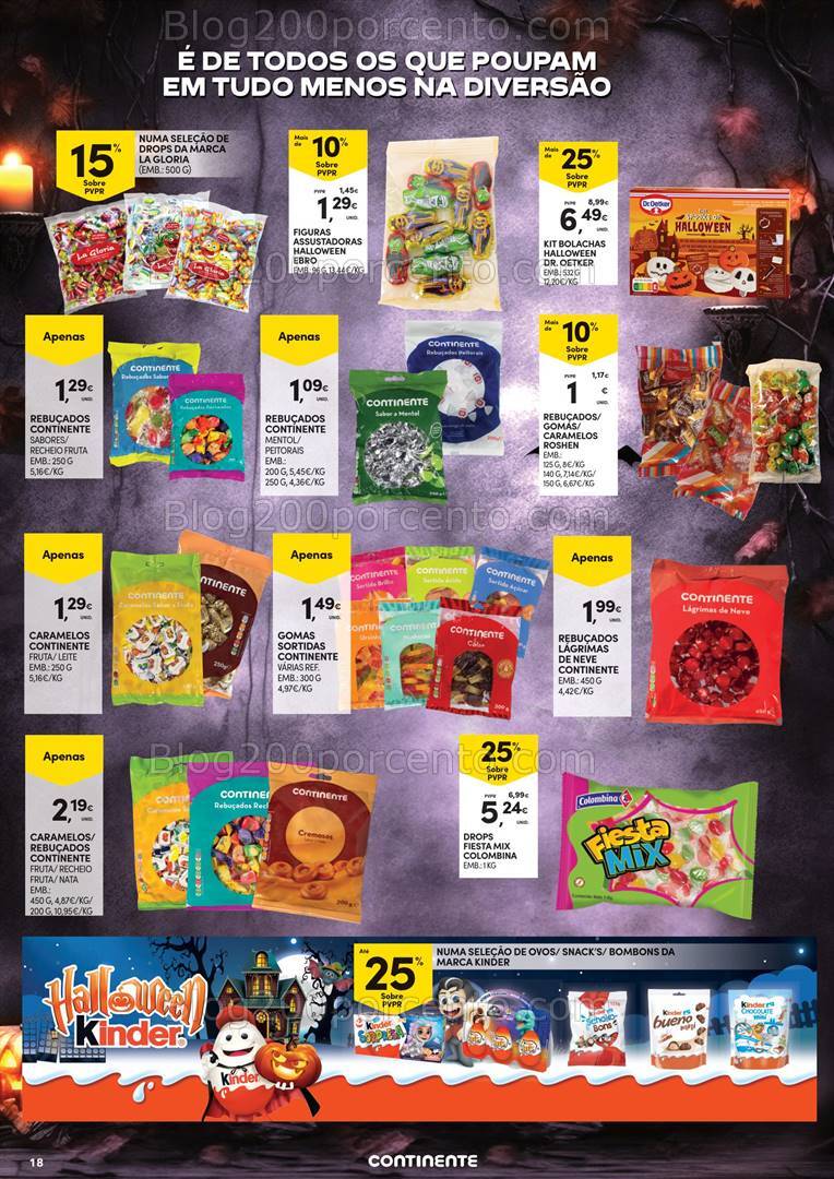 Antevisão Folheto CONTINENTE Açores Promoções de 24 outubro a 6 novembro