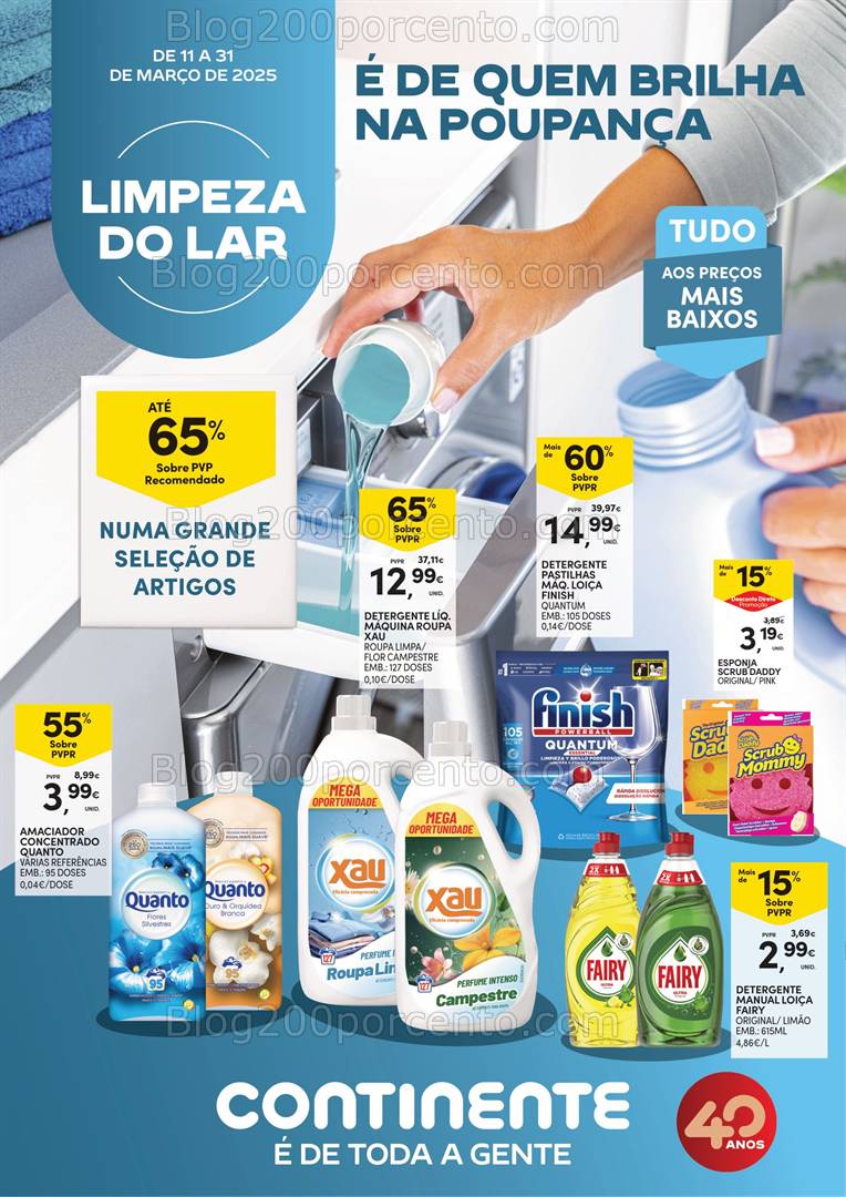 Antevisão Folheto CONTINENTE Açores Limpeza do Lar - 11 de 31 março