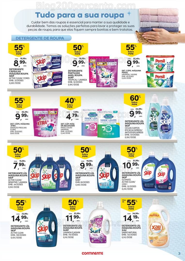 Antevisão Folheto CONTINENTE Açores Limpeza do Lar - 11 de 31 março