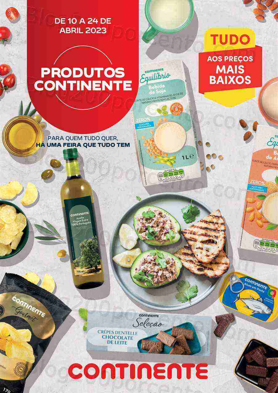 Antevisão Folheto CONTINENTE Açores Feira Marca Própria Promoções até 24 abril