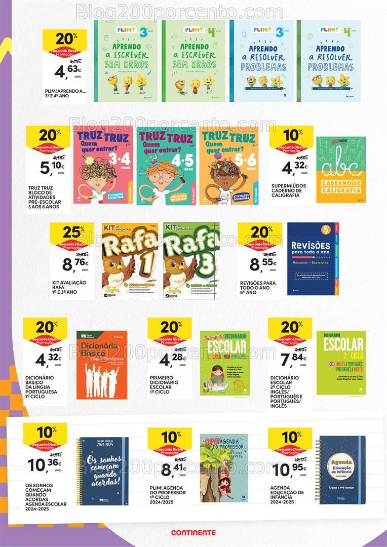 Antevisão Folheto CONTINENTE Açores Regresso às Aulas Promoções de 27 agosto a 23 setembro