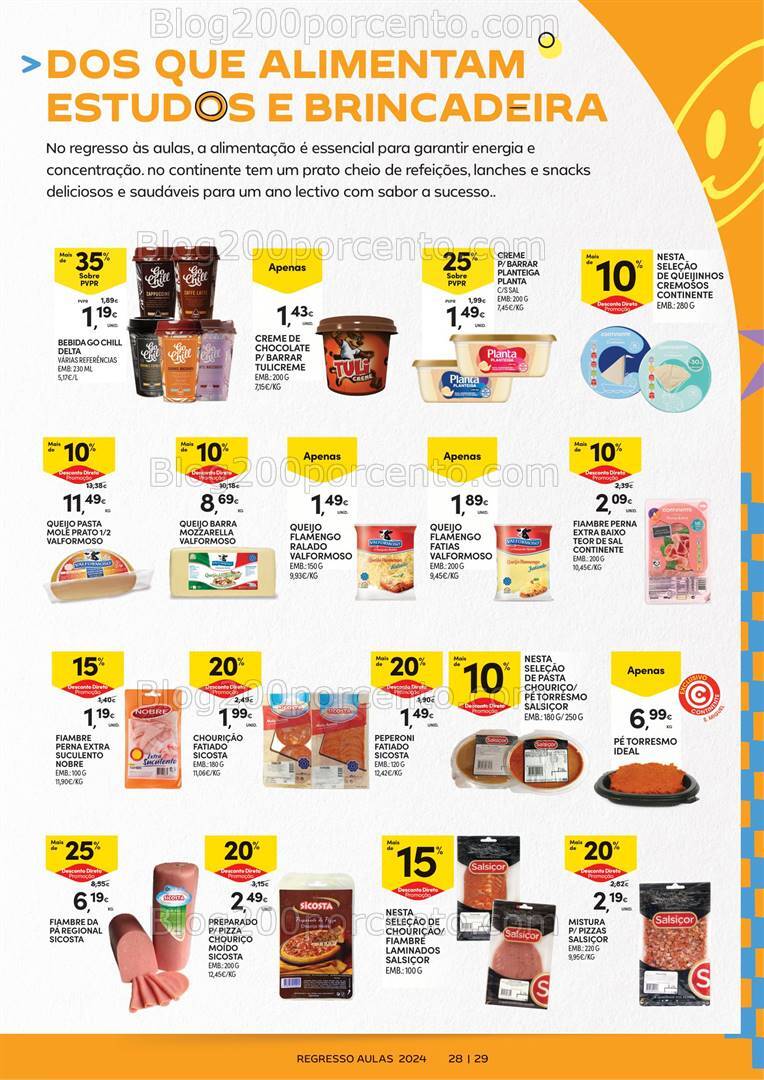 Antevisão Folheto CONTINENTE Açores Regresso às Aulas Promoções de 27 agosto a 23 setembro