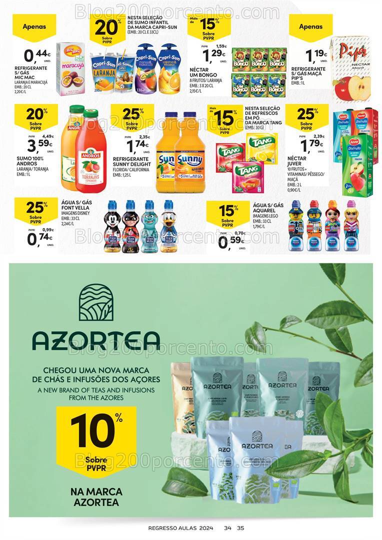 Antevisão Folheto CONTINENTE Açores Regresso às Aulas Promoções de 27 agosto a 23 setembro