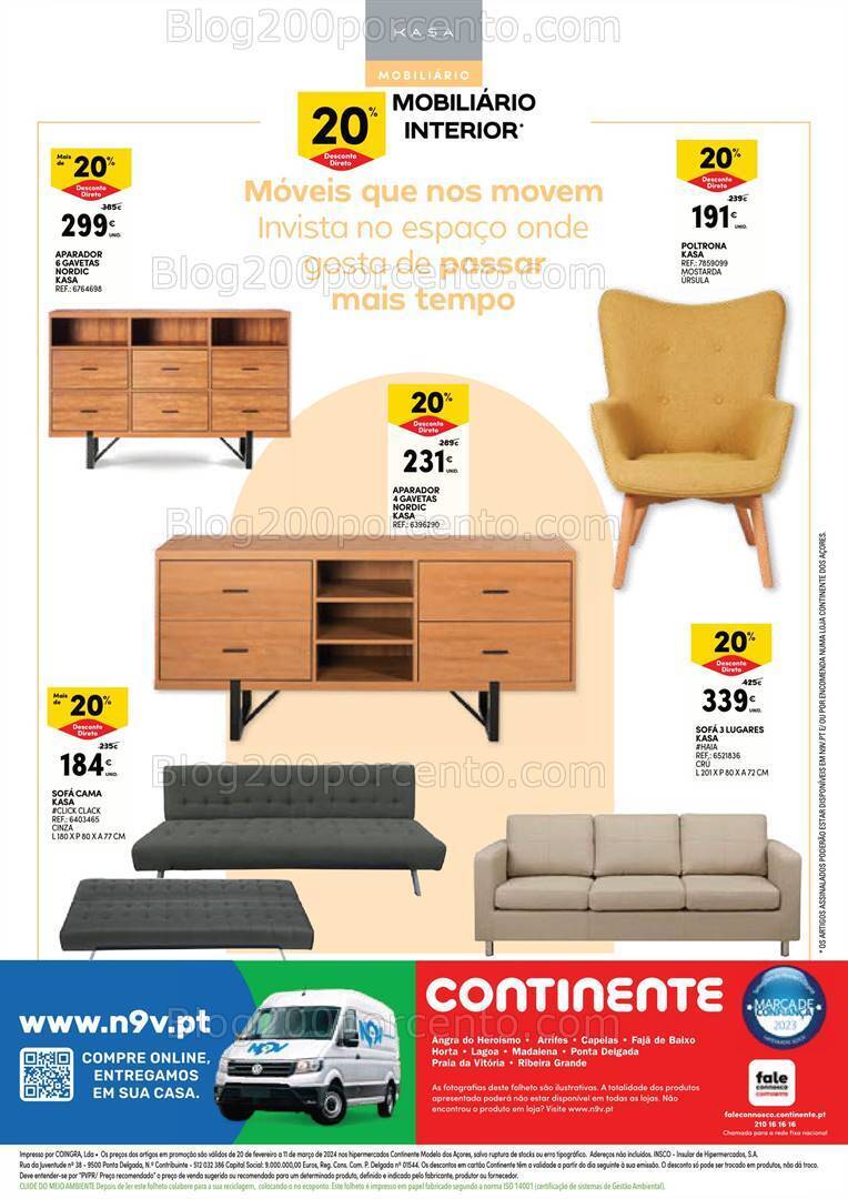 Antevisão Folheto CONTINENTE Açores Especial Tudo para a Casa - 20 fevereiro a 11 março