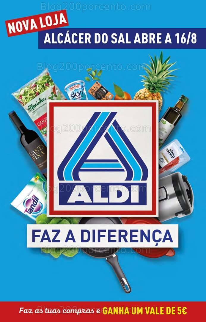 Antevisão Folheto ALDI Saldos de Abertura Promoções de 16 a 22 agosto