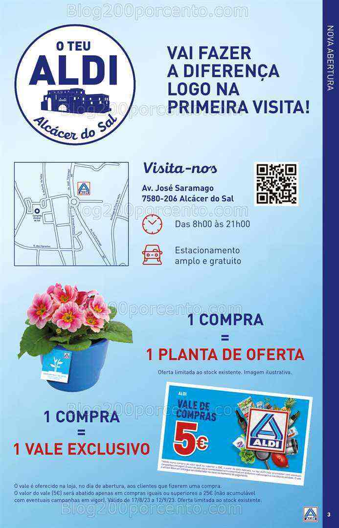 Antevisão Folheto ALDI Saldos de Abertura Promoções de 16 a 22 agosto