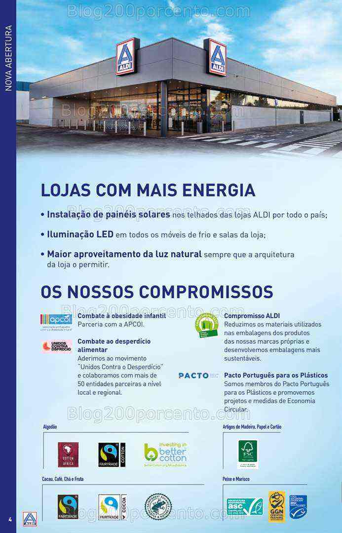 Antevisão Folheto ALDI Saldos de Abertura Promoções de 16 a 22 agosto