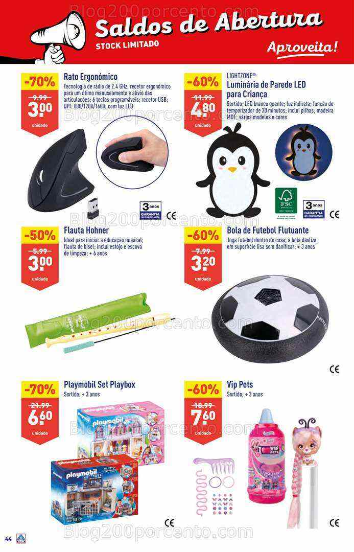 Antevisão Folheto ALDI Saldos de Abertura Promoções de 16 a 22 agosto