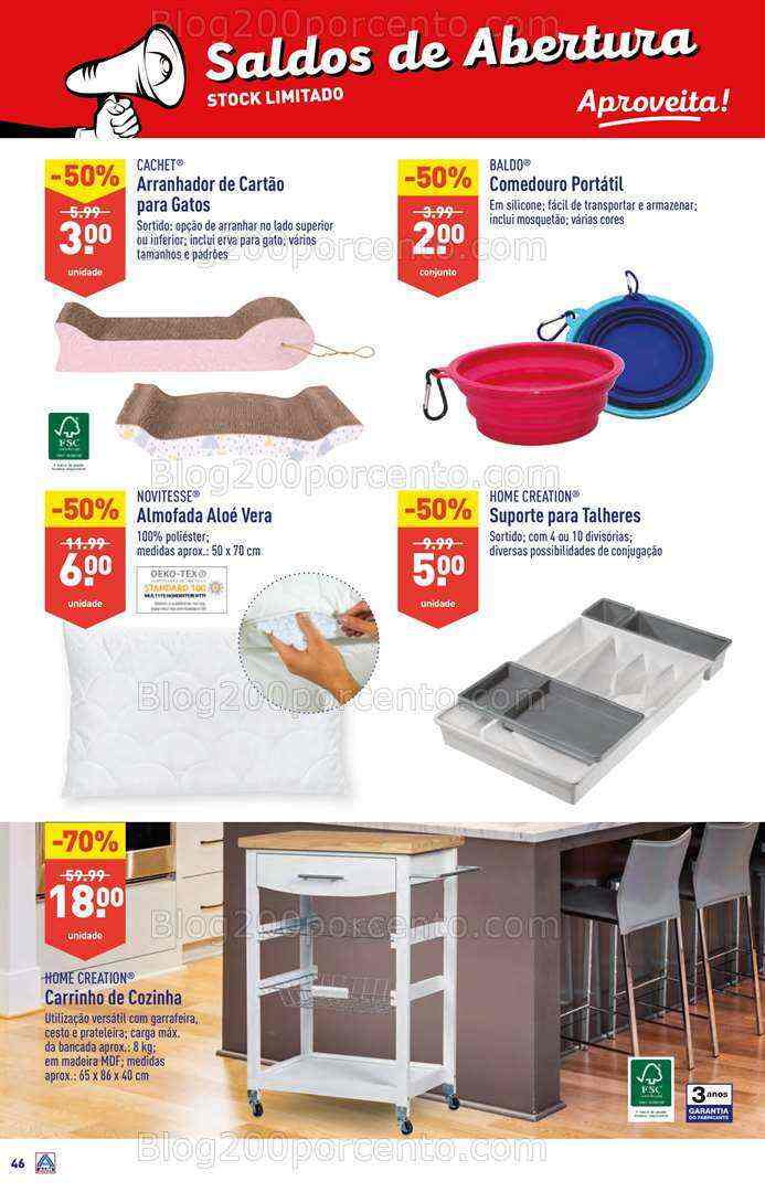 Antevisão Folheto ALDI Saldos de Abertura Promoções de 16 a 22 agosto