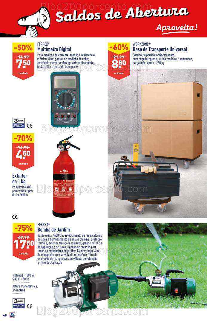 Antevisão Folheto ALDI Saldos de Abertura Promoções de 16 a 22 agosto