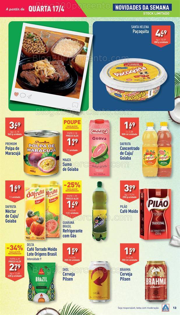 Antevisão Folheto ALDI Promoções de 17 a 23 abril