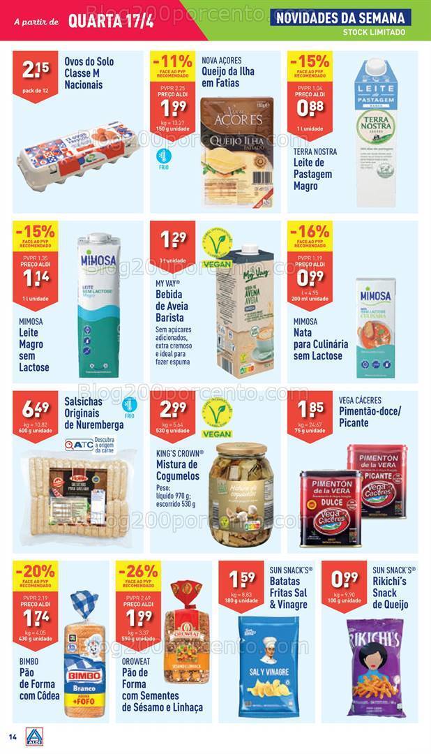 Antevisão Folheto ALDI Promoções de 17 a 23 abril