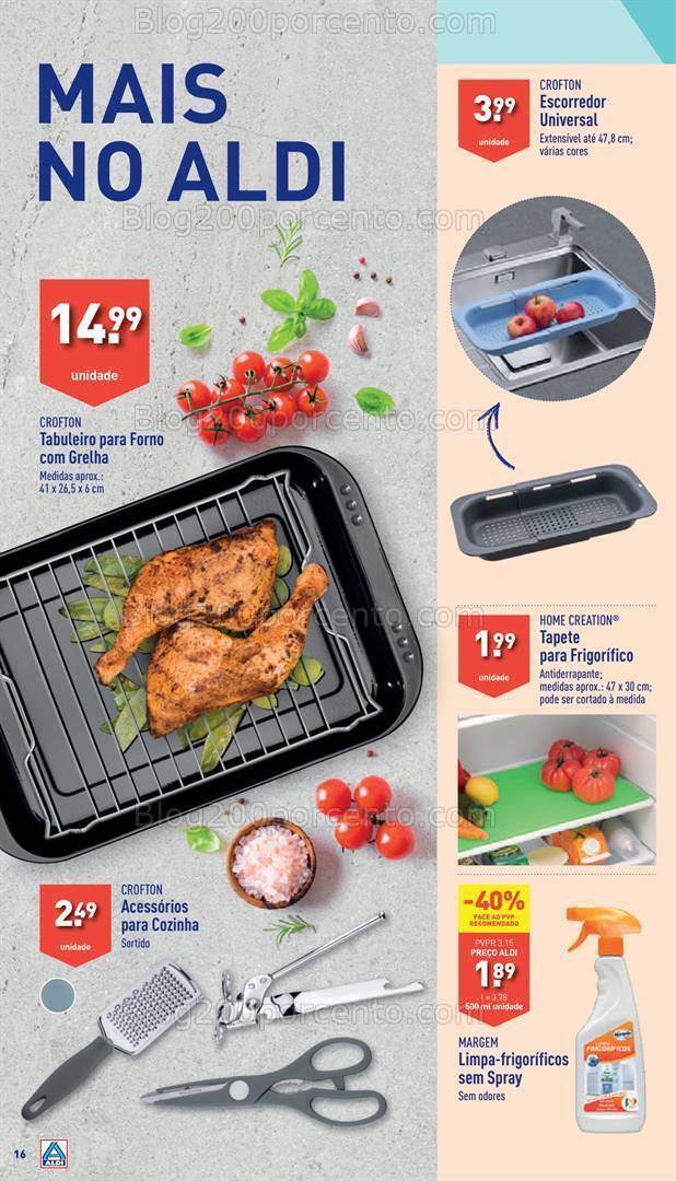Antevisão Folheto ALDI Bazar Promoções a partir de 17 abril