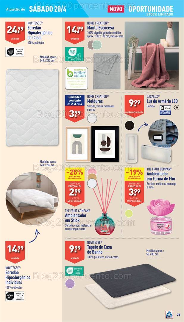 Antevisão Folheto ALDI Bazar Promoções a partir de 20 abril