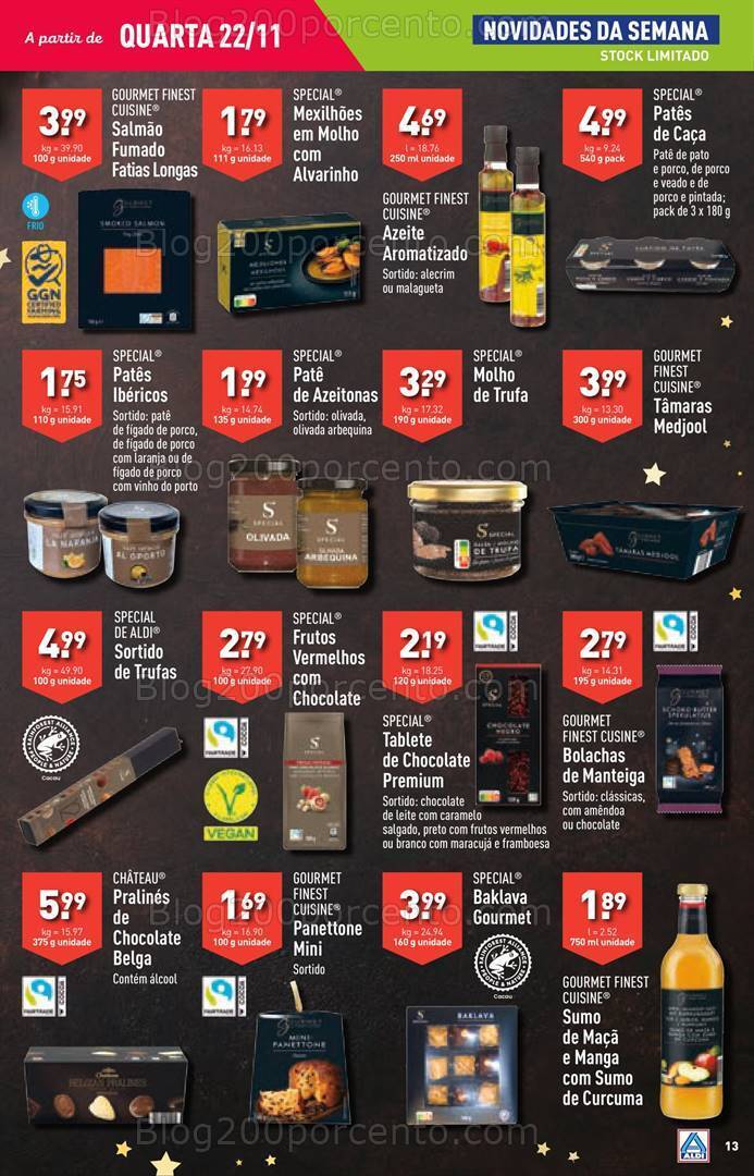 Antevisão Folheto ALDI Promoções de 22 a 28 novembro