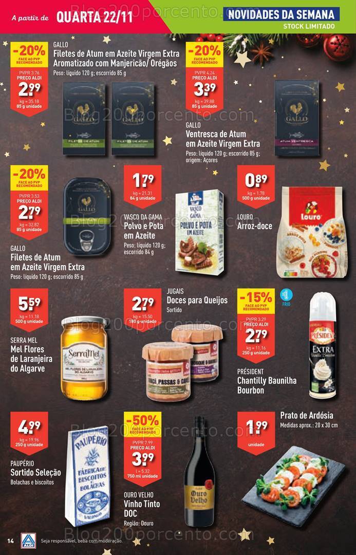 Antevisão Folheto ALDI Promoções de 22 a 28 novembro