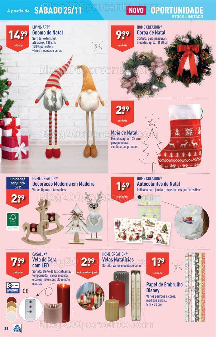 Antevisão Folheto ALDI Bazar Promoções a partir de 25 novembro