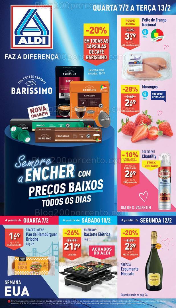 Antevisão Folheto ALDI Promoções de 7 a 13 fevereiro