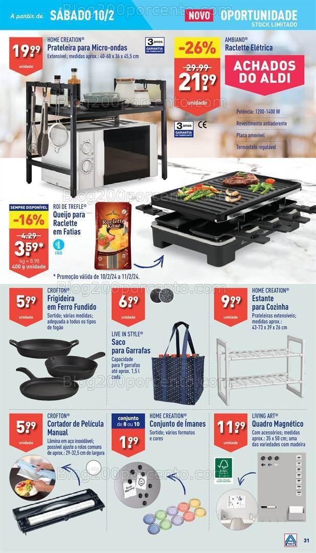 Antevisão Folheto ALDI Promoções de 7 a 13 fevereiro
