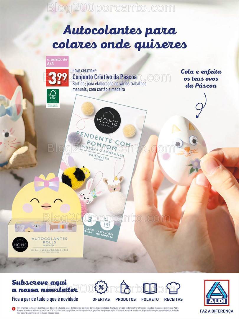 Antevisão Folheto ALDI Especial Páscoa 2024