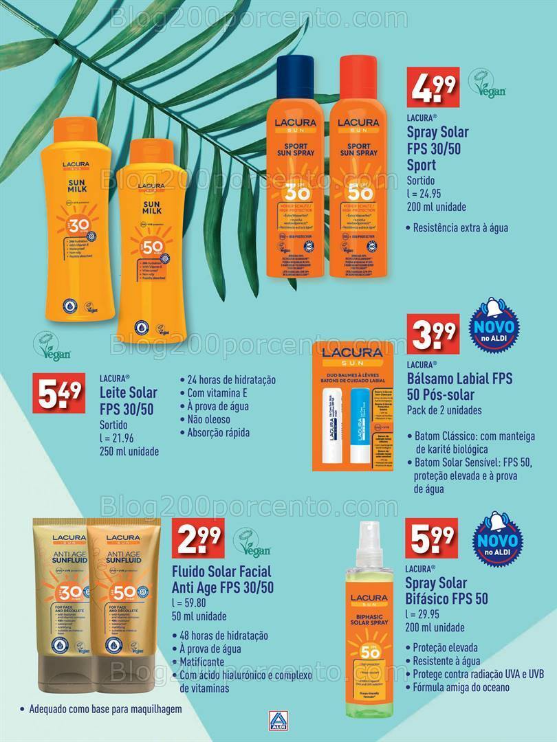 Antevisão Folheto ALDI Especial Verão Promoções de a partir de 7 junho