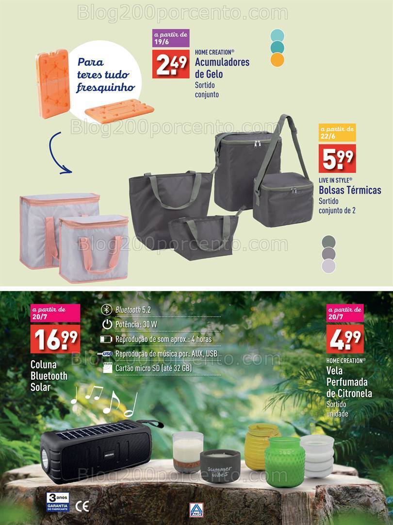 Antevisão Folheto ALDI Especial Verão Promoções de a partir de 7 junho