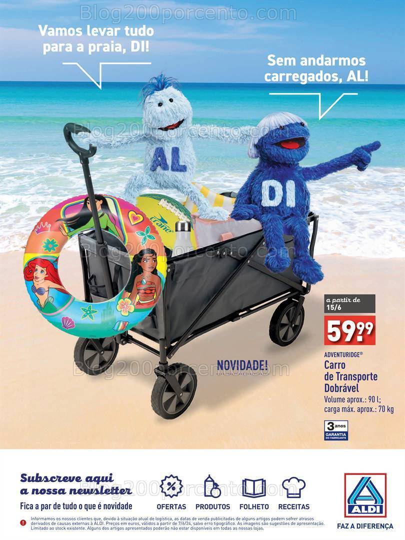Antevisão Folheto ALDI Especial Verão Promoções de a partir de 7 junho