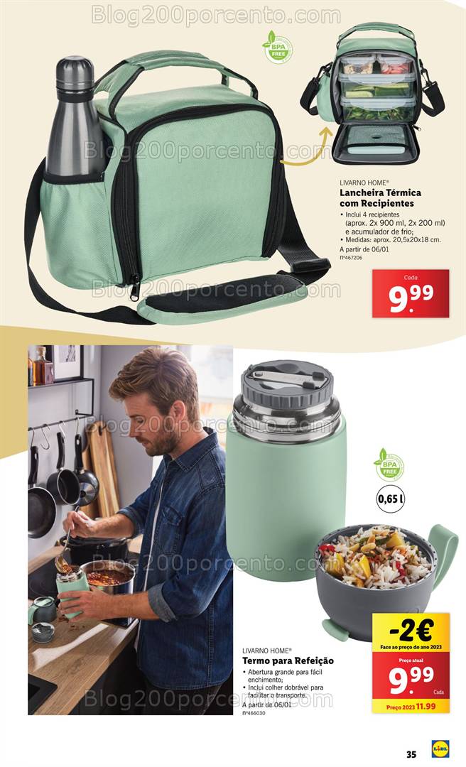 Antevisão Folheto LIDL Bazar Vida Saudável Promoções a partir de 2 janeiro