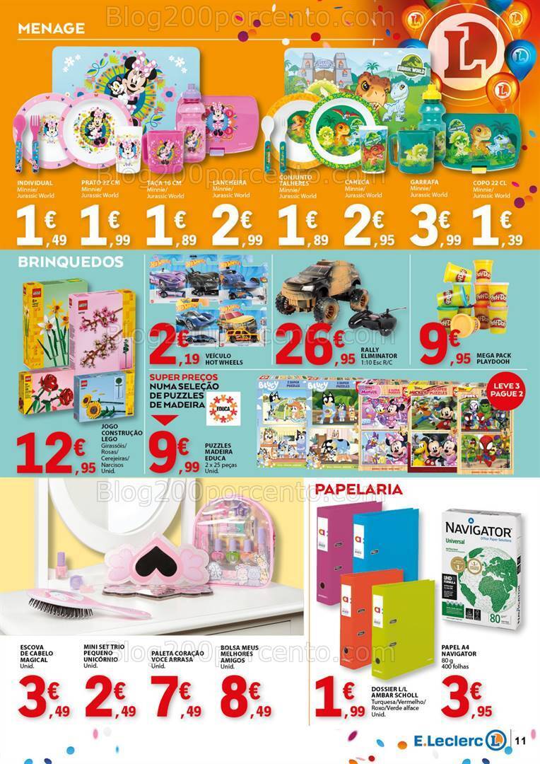 Antevisão Folheto E-LECLERC Aniversário Promoções de 9 a 26 maio