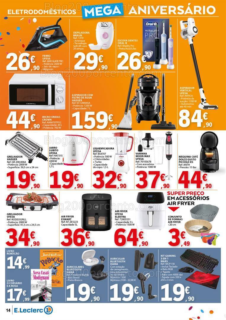 Antevisão Folheto E-LECLERC Aniversário Promoções de 9 a 26 maio