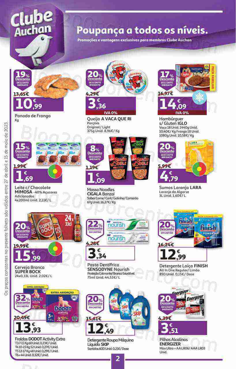 Antevisão Folheto AUCHAN Promoções de 27 abril a 15 maio