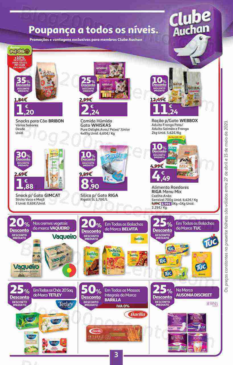 Antevisão Folheto AUCHAN Promoções de 27 abril a 15 maio