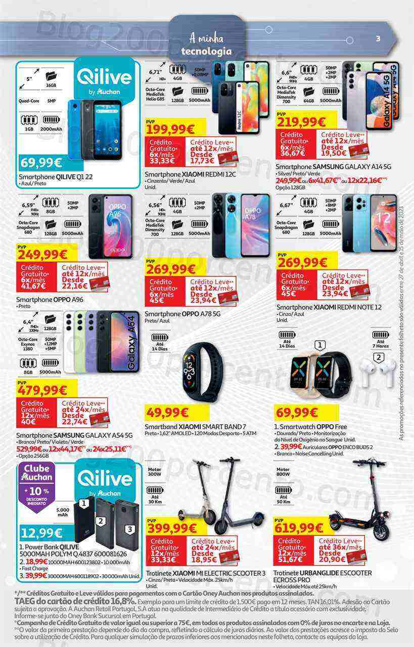 Antevisão Folheto AUCHAN Tecnologia Promoções de 27 abril a 15 maio