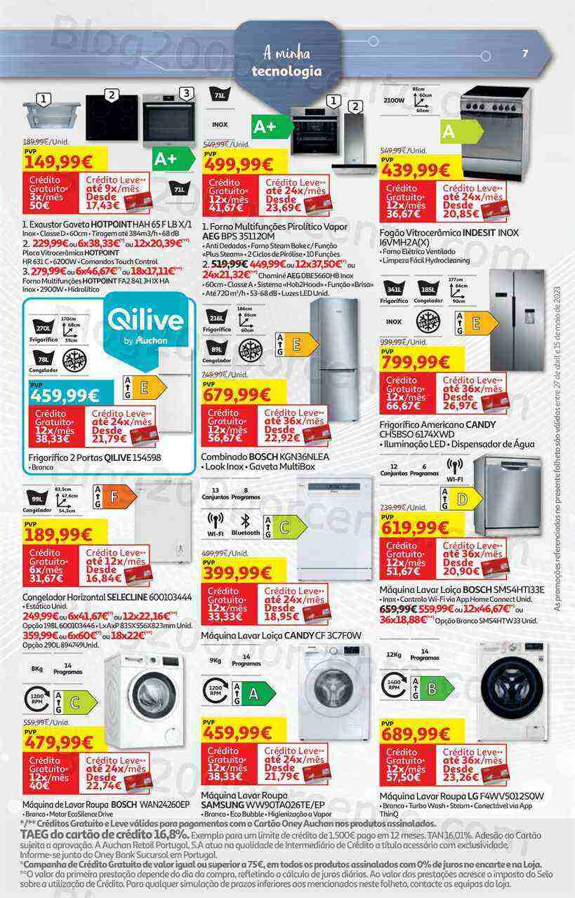 Antevisão Folheto AUCHAN Tecnologia Promoções de 27 abril a 15 maio
