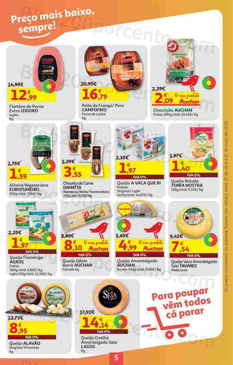 Antevisão Folheto AUCHAN Promoções de 27 abril a 15 maio