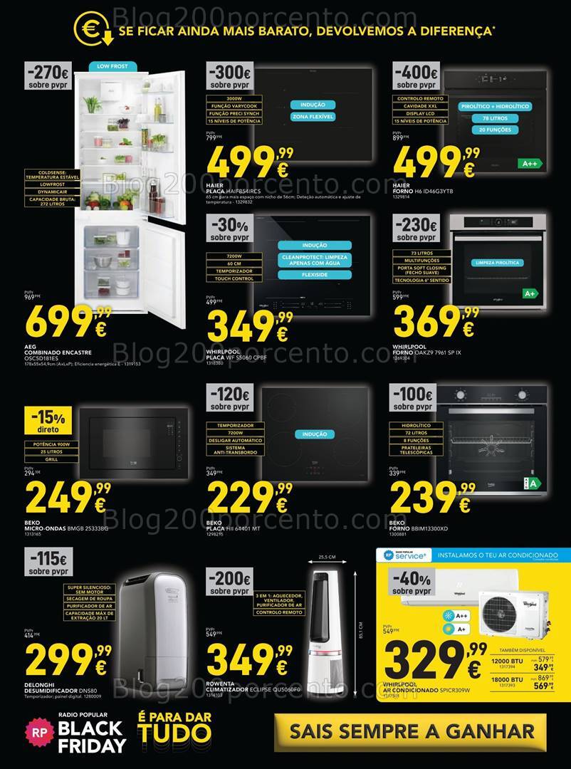 Antevisão Folheto RADIO POPULAR Black Friday Promoções de 12 a 18 novembro