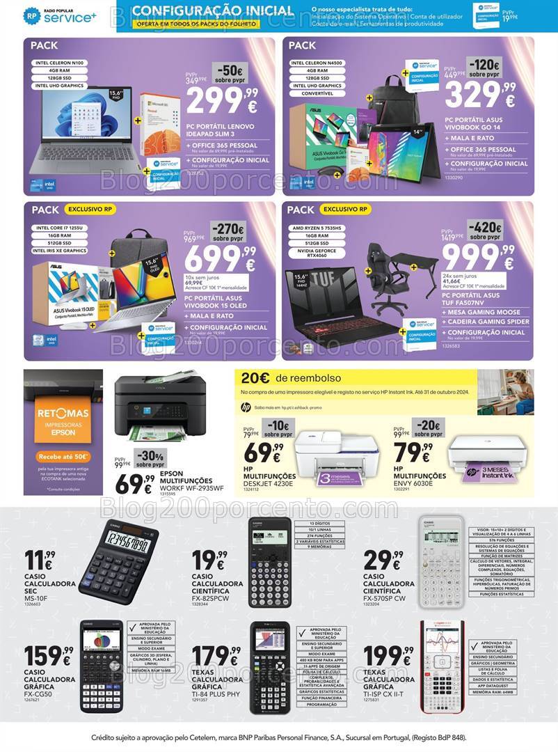 Antevisão Folheto RADIO POPULAR Regresso às Aulas Promoções de 27 agosto a 11 setembro