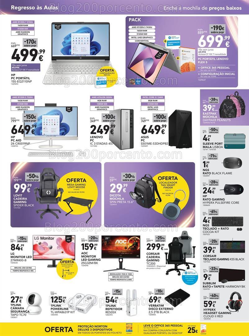 Antevisão Folheto RADIO POPULAR Regresso às Aulas Promoções de 27 agosto a 11 setembro