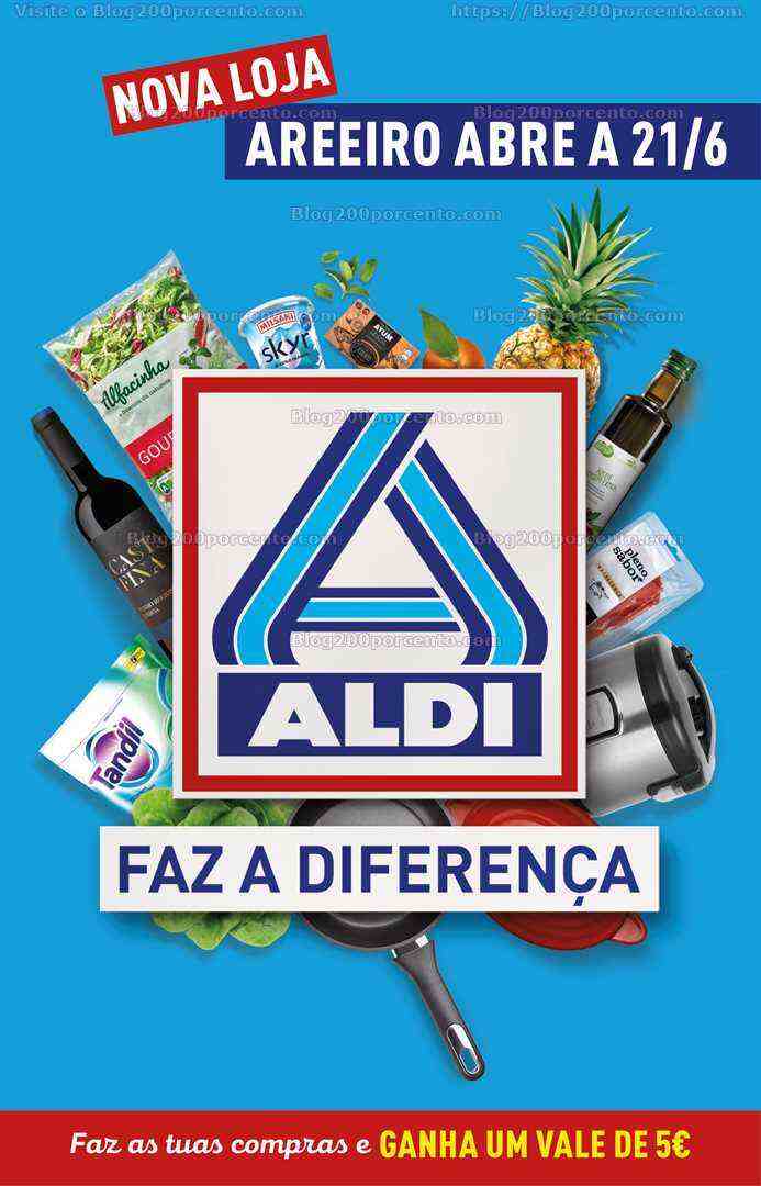 Antevisão Folheto ALDI Saldos Abertura Promoções de 21 a 27 junho